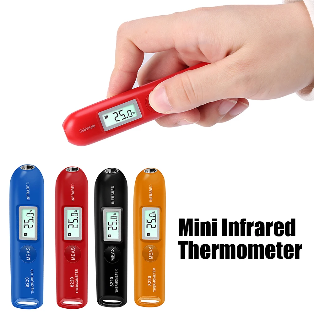 For Kitchen BBQ Frying Cooking 8220 -50~220°C Non-Contact Industrial Pyrometer Mini Digital Infrared Thermometer Handheld