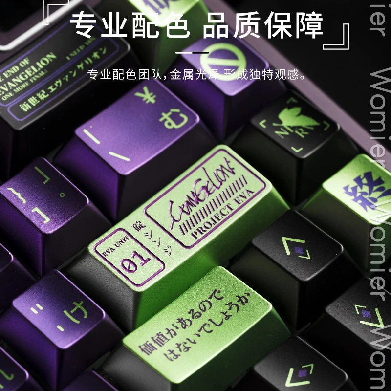NEW Womier Initial Machine Keycaps Custom PBT Cherry Profile Key Cap Cute Cartoon Anime Point Key Cap for Gamers Design