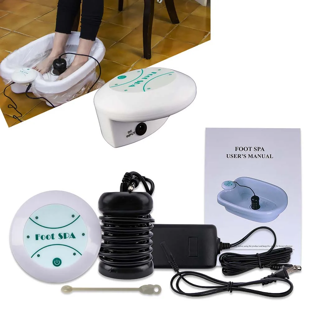 

Ionic Detox Machine Foot Bath Aqua Cell Ion Spa Cleanse Detox Bath Foot Detoxing Arrays Massage Health Care Relaxation