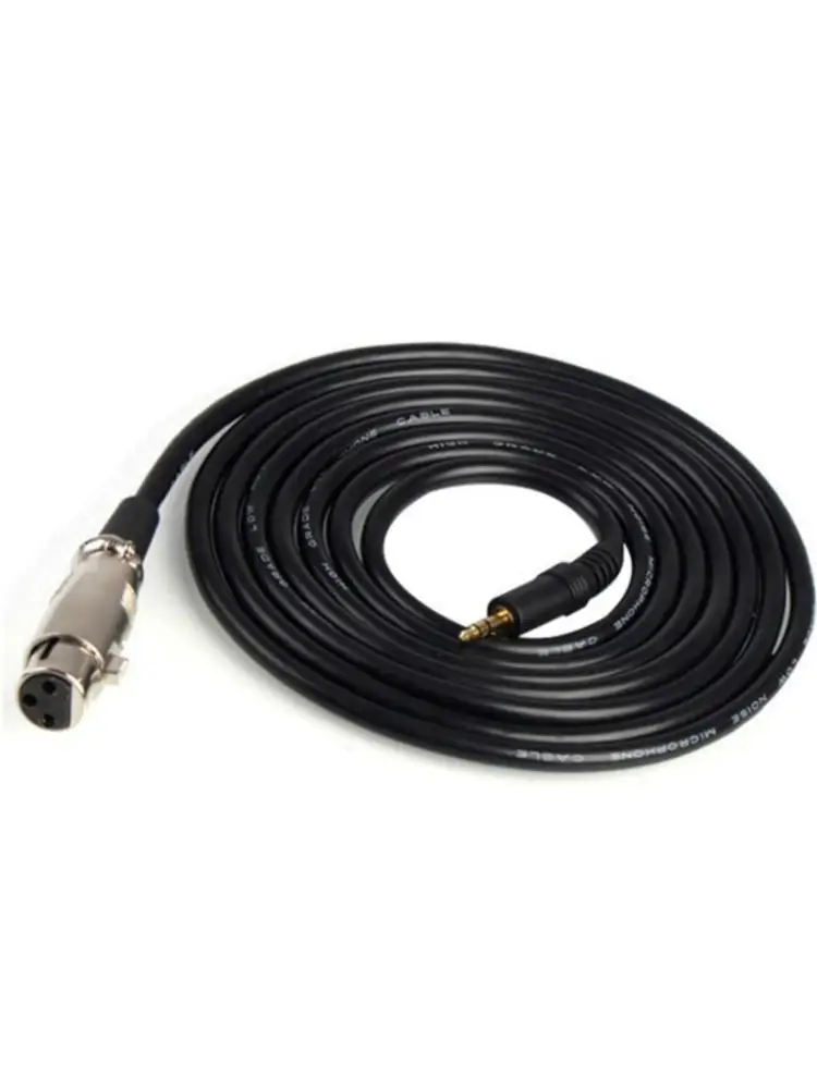 652F 2.5M Microphones Sound Cable XLR Female To 3.5Mm Connector Flexible Length For Easy Movement Suitable For Studio Recording