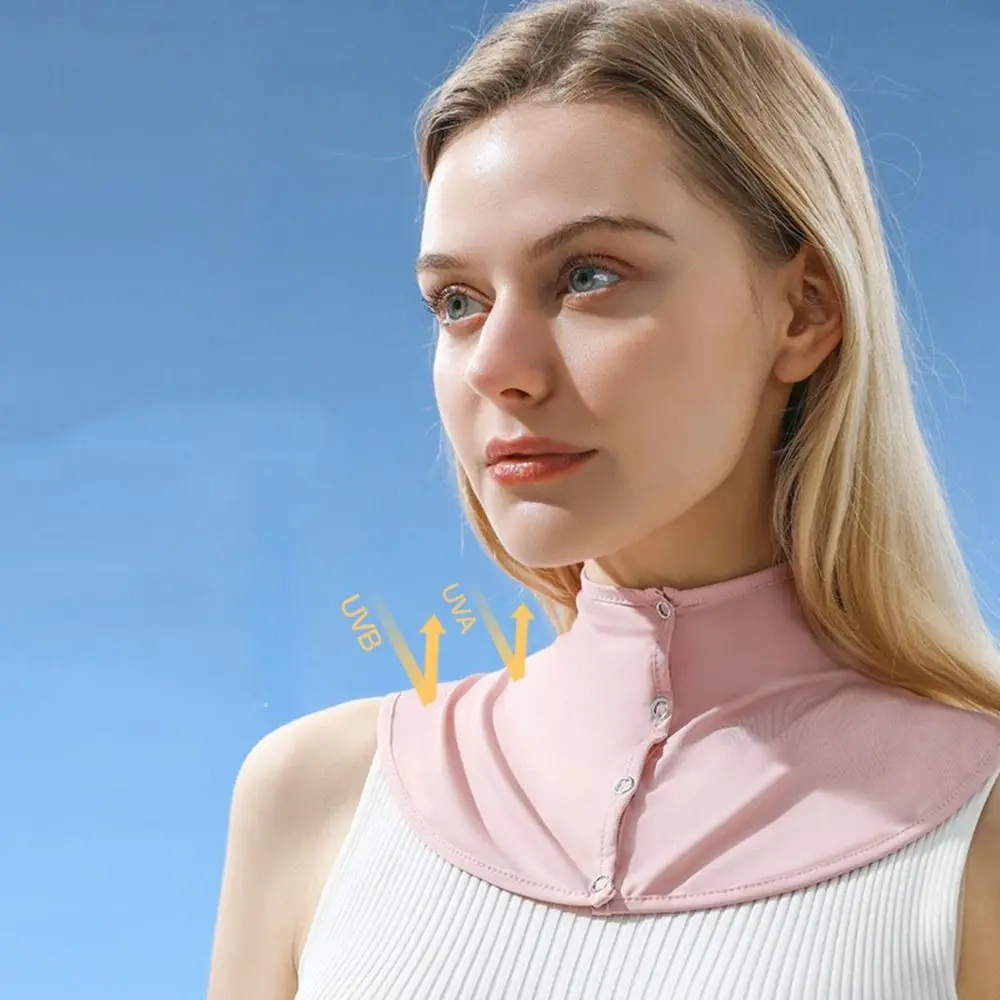

Neck Cover For Women Neckerchief Ice Silk Summer Neck Protection Bib Korean Style Scarves Sunscreen Shawl Sunscreen Scarf