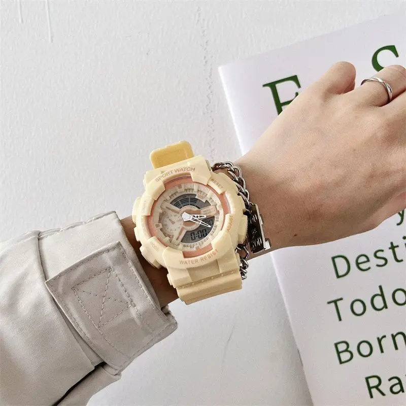 Reloj CE40 informal y a la moda para hombre, Esfera Grande resistente al agua, relojes electrónicos con luz nocturna, relojes de regalo geniales para hombre