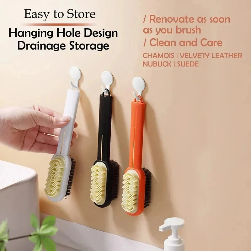 Long Handle 2 Sided Boot Cleaner Rubber Eraser Set Shoes Stain Dust Suede Cleaning Brush Shoes Brush Suede Clean Up Shoe Care