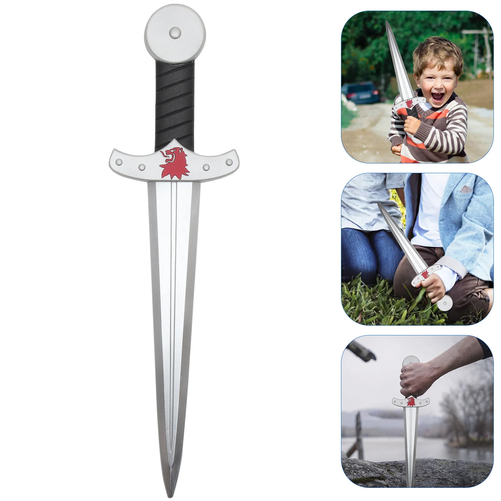 1pc Sword Prop Roman Style Pu Simulated Sword For Halloween Cosplay Party Plaything Wear-Resistant Role Play Game