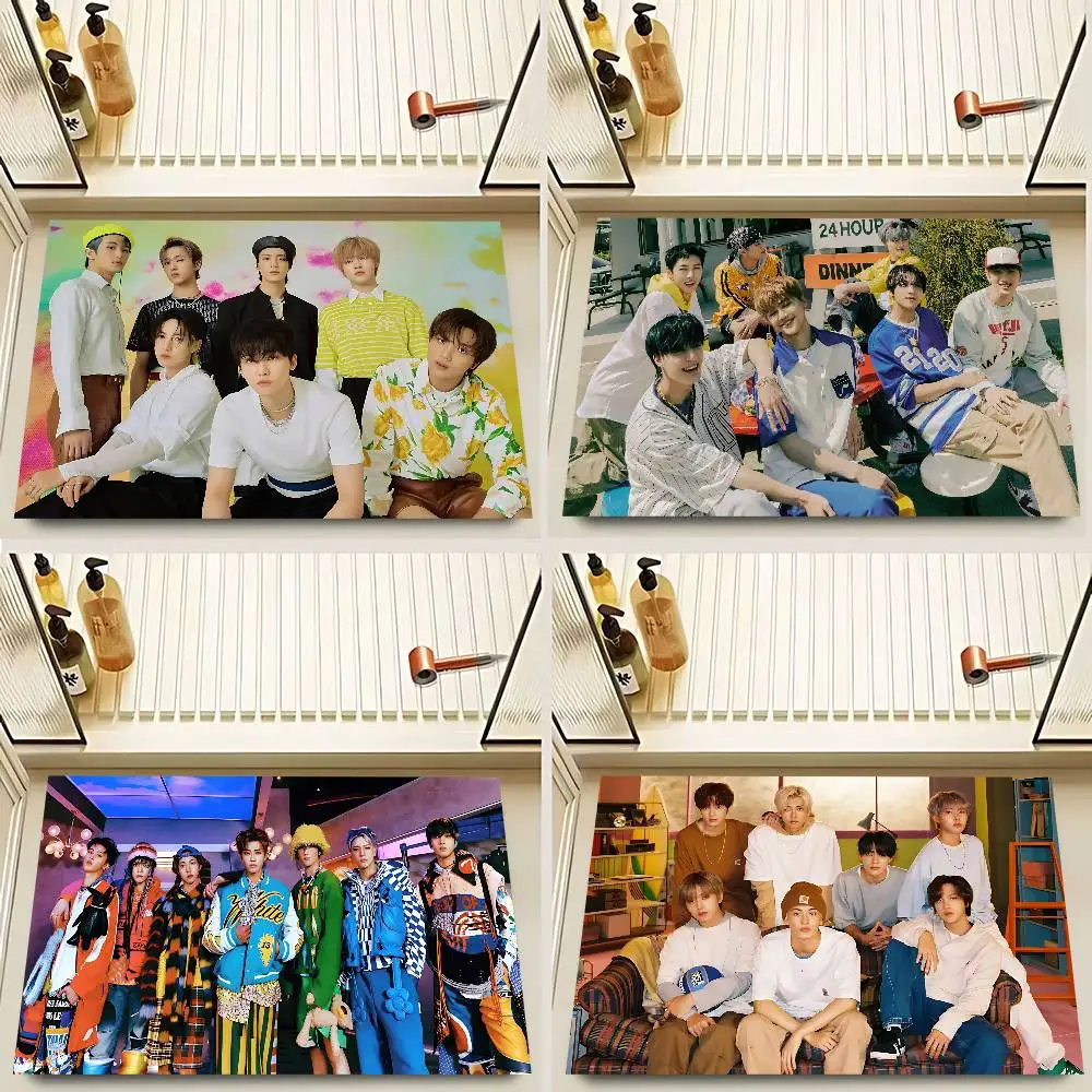 D-Dream Kpop Boy Group N-Nct غرفة الحصير أرخص المضادة للانزلاق غرفة المعيشة الحديثة شرفة مطبوعة ترحيب البساط