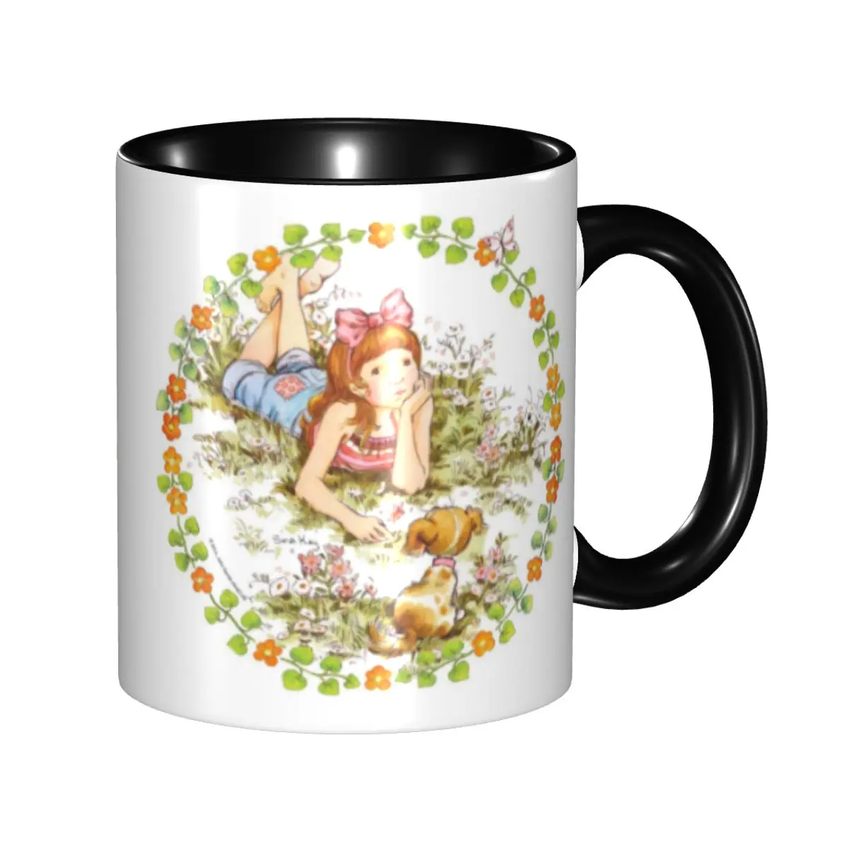 

Sarah Kay Girl Cartoon Animation Mugs Personalized Coffee Ceramic Mug Creative Gift