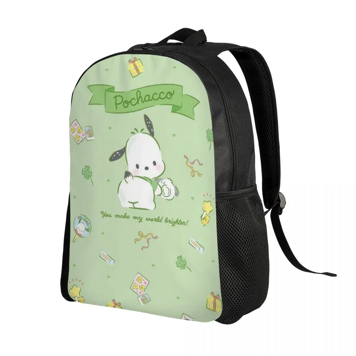 Custom Sanrio Pochacco Kawaii Cartoons Backpack Men Women Fashion Bookbag for College School Bags