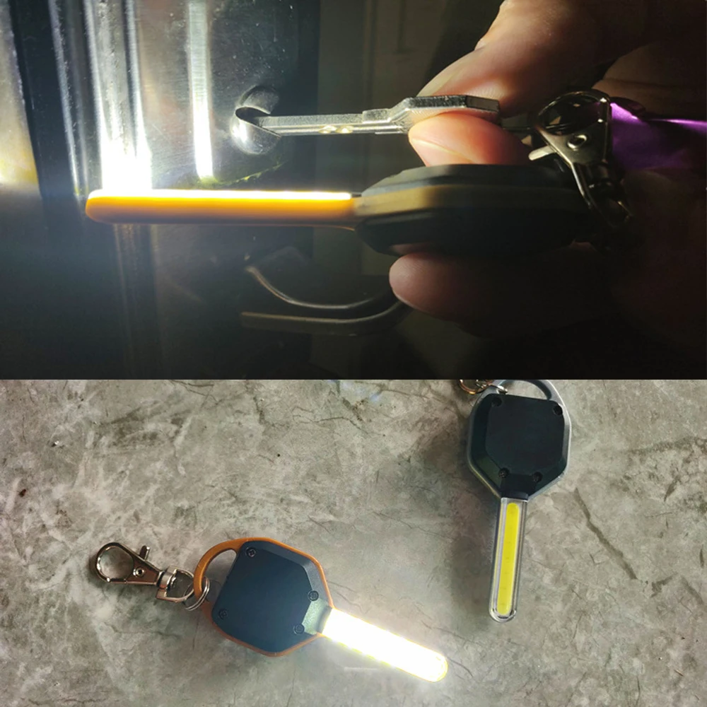 Portatile pannocchia LED portachiavi luci luce di emergenza esterna Mini portachiavi torcia torcia tascabile torcia Mini torcia