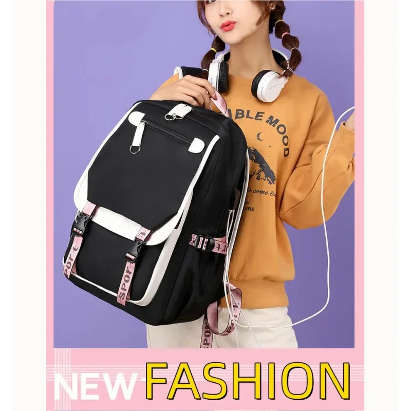 Kamado Nezuko Demon Slayer Anime Cosplay Unisex Students School Bag Backpack Cartoon Bookbag Laptop Travel Rucksack Outdoor Bag