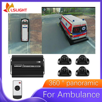Car Camera 360° Panoramic View Bird's Eye Around View System 3D 1080P Video Recorder For Ambulance Car Electronics Accessories