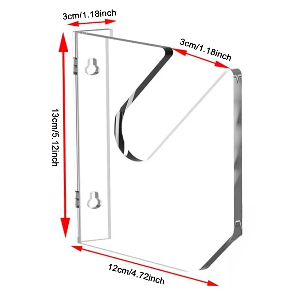 Acrylic Horizontal Skateboard Wall Mount Storage Rack