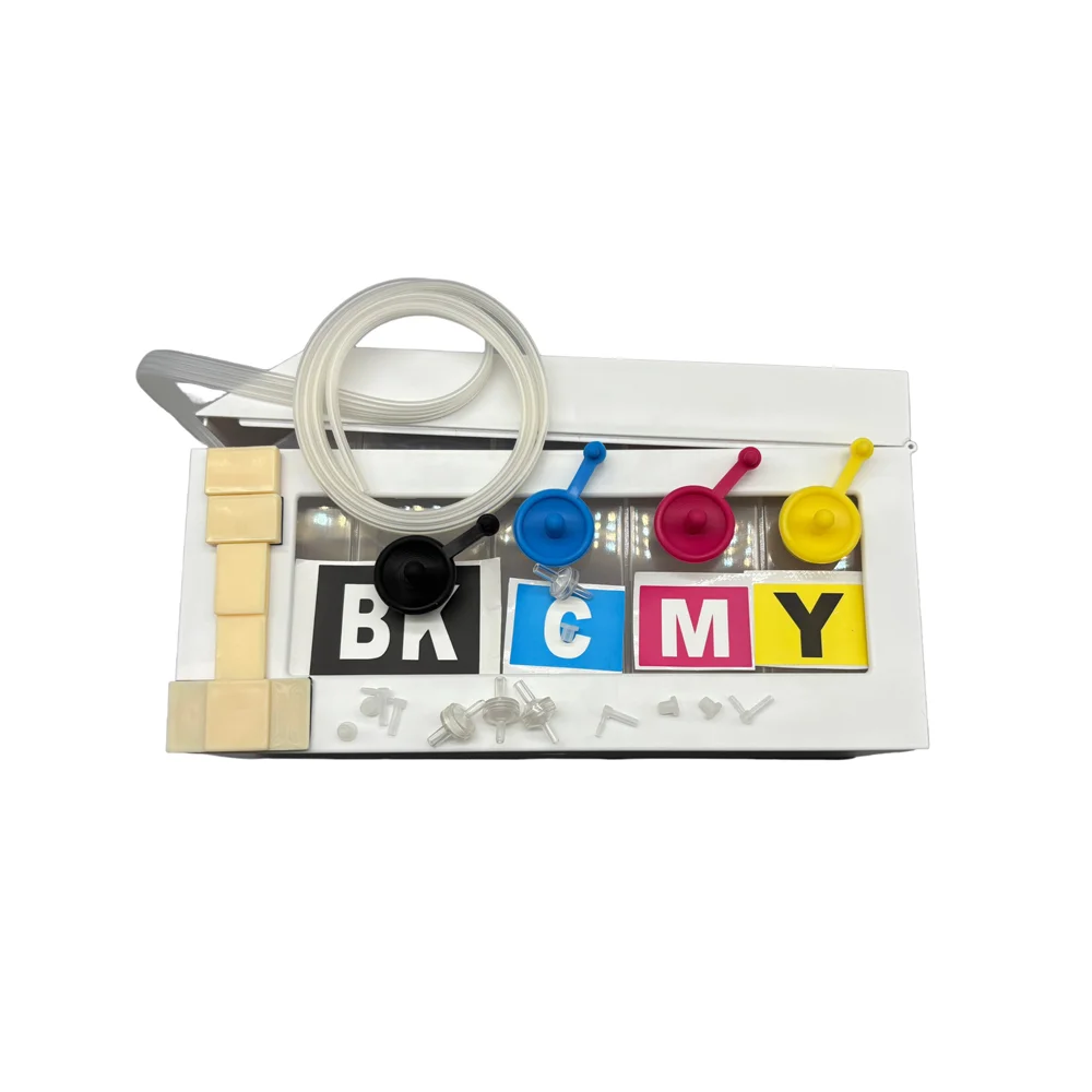 Hoge Kwaliteit 4 Kleur Ciss Refill Inkttank voor Epson HP Canon Brother Ricoh Printer Groot Volume DTF Tank BK-600ML C/M/Y-350ML