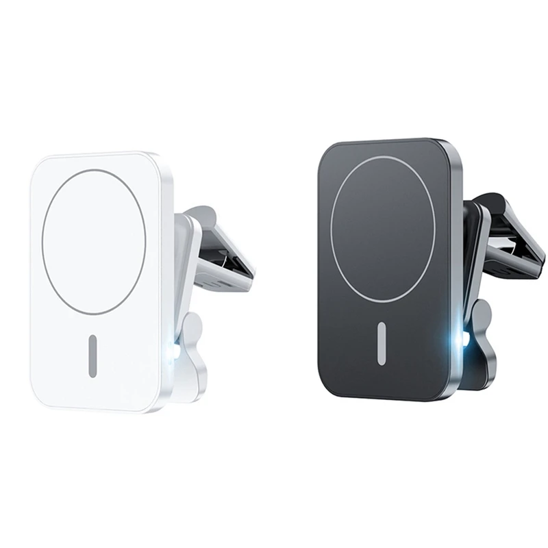 Магнитные беспроводные зарядные устройства 15 Вт, автомобильная вентиляционная подставка, держатель для телефона, станция быстрой зарядки для Iphone 12 13 Pro Max