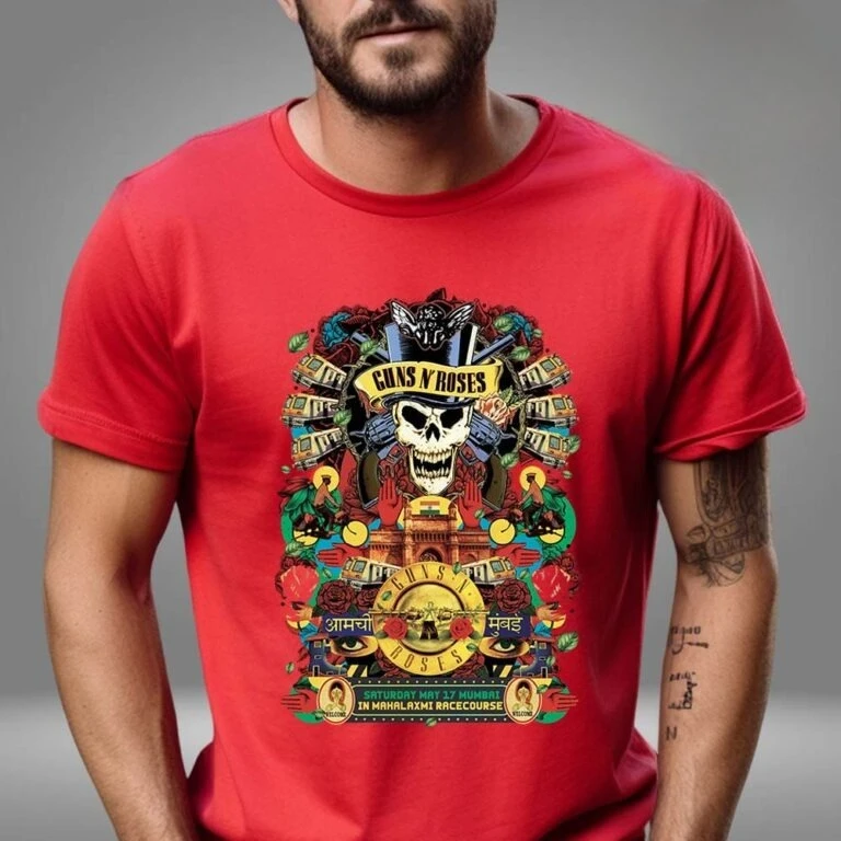Nuevo espectáculo de música Guns N Roses en K Arena en Yokohama Japón en mayo 5 camiseta Unisex de lujo de alta gama es tanto para hombres como para mujeres