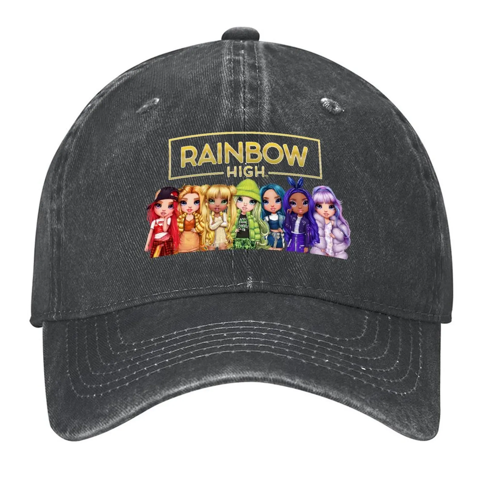 

2026 2026 Rainbow High Main Characters And Logo Baseball Cap Party Hat Brand Man Cap Birthday Anime Mens Women's