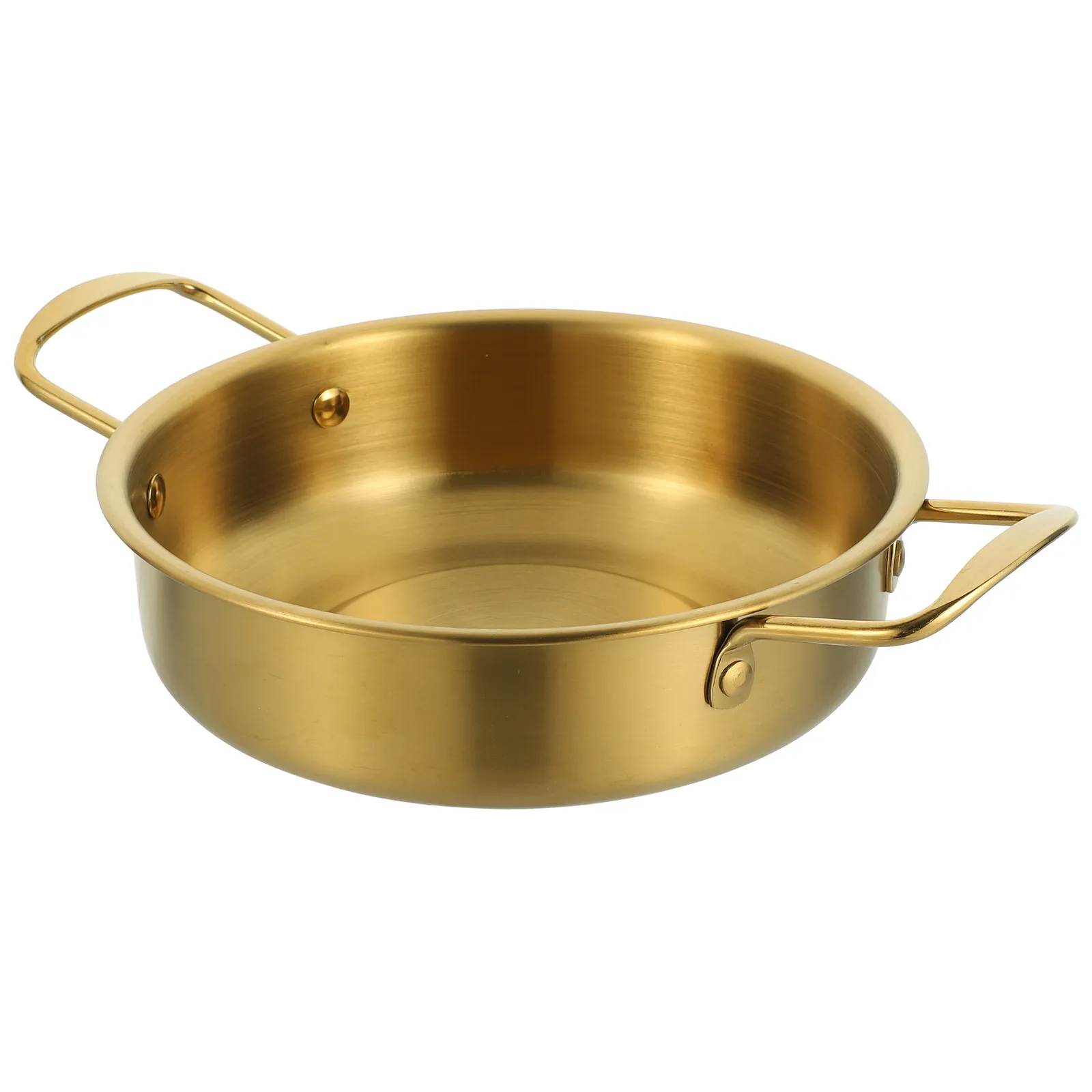 

Wok Hotpot Frying Pan Stainless Steel Pans Fried Chicken Cooking Cooker Golden Small Pots for