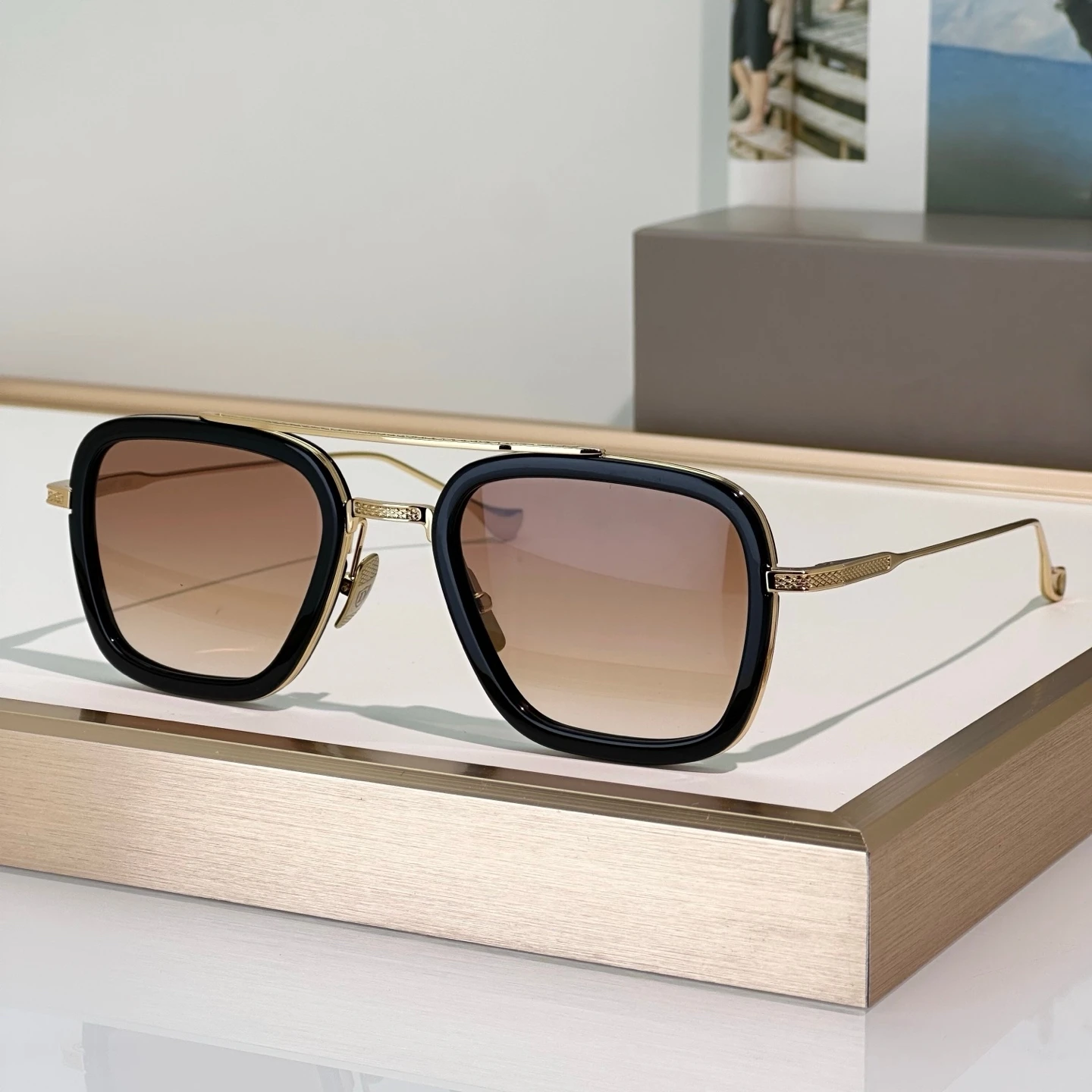 Dilta Flight.006 Robert Men sunglasses Metal Alloy Pilot Classic Male Female Business Sunglasses Outdoor Sun Glasses woman