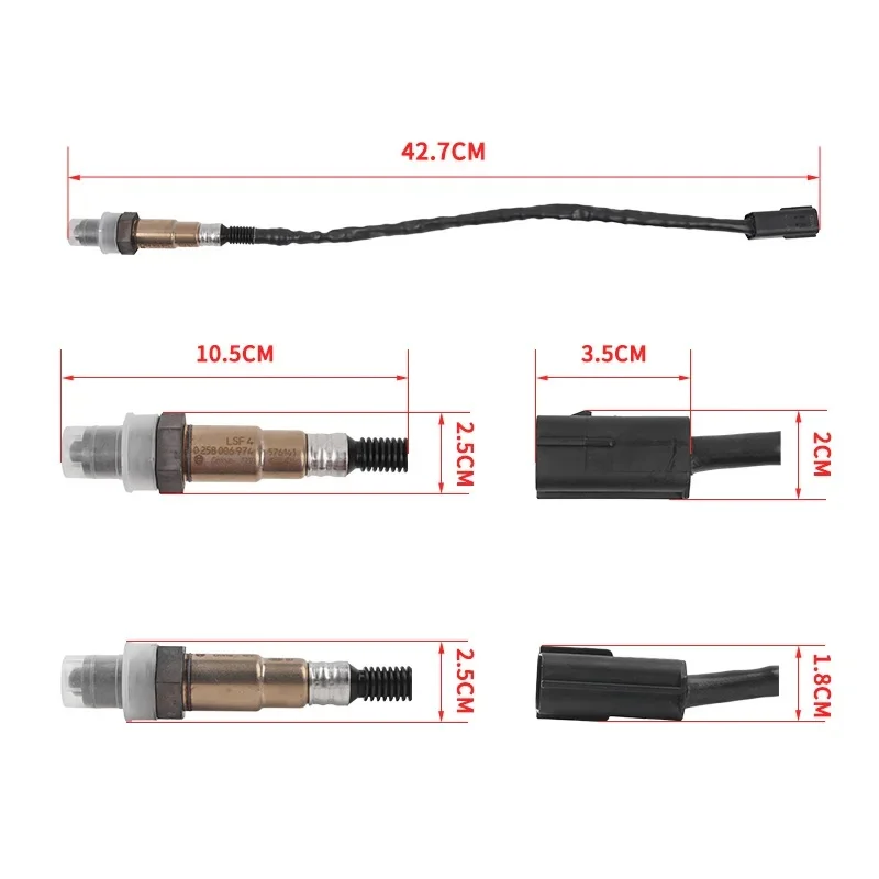 Motorcycle Parts For CFMOTO 800MT Oxygen Sensor CF800MT CF800-5 450SR/NK/MT 675SR-R 800MT-X 800NK 23-24