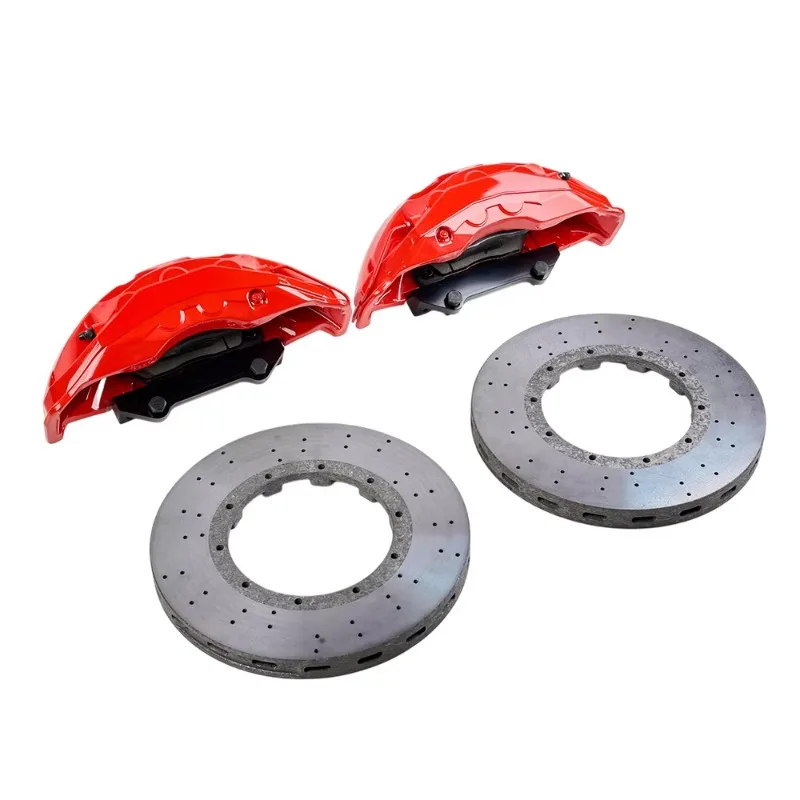 Car Brake System 6 Piston 9N Front 380/400mm Carbon Ceramic Disc Caliper Kit 19 Inch Wheel for S7 A5