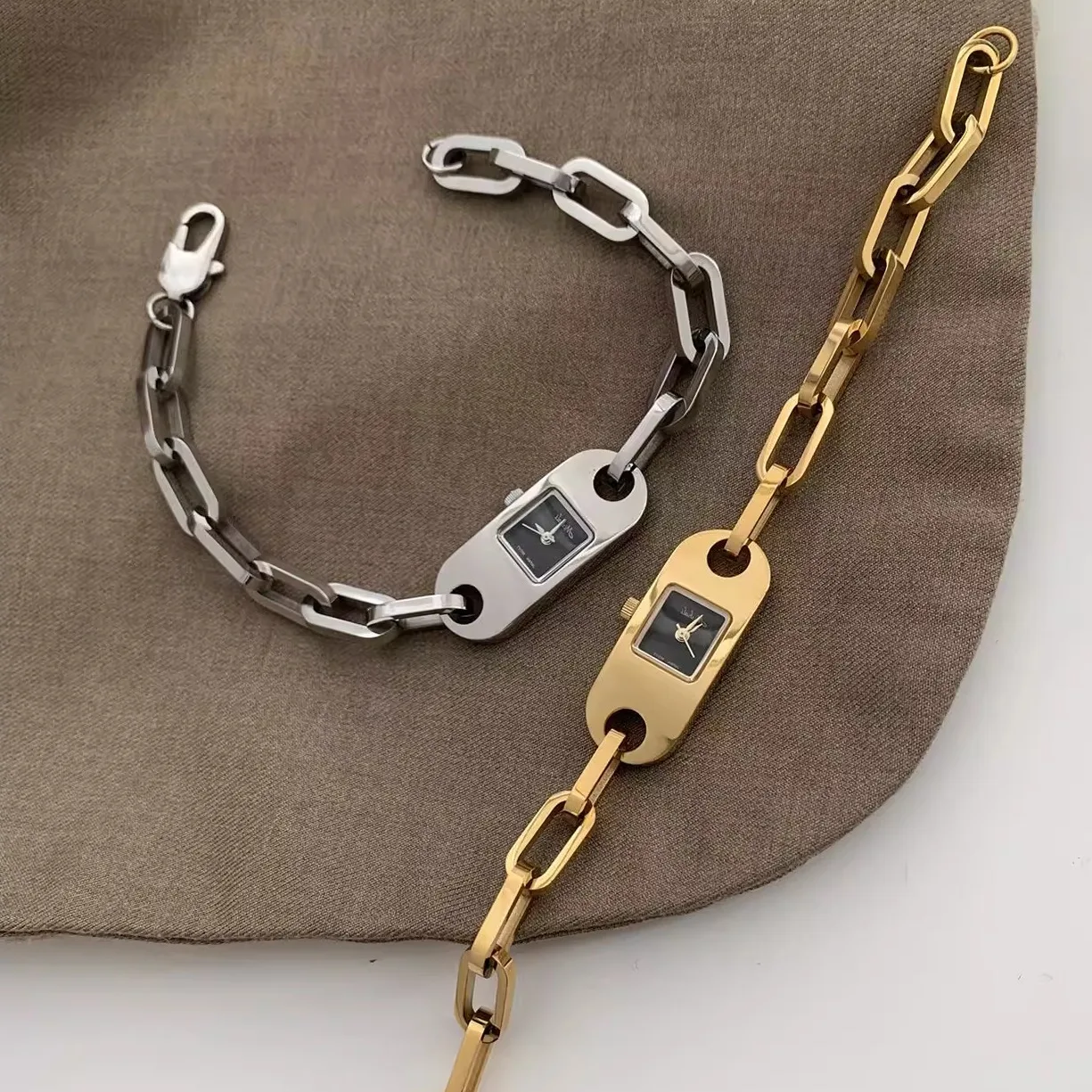 New luxury design small dial skeleton chain wristwatchexquisite women's watchhigh-end selection of watches and watch accessories