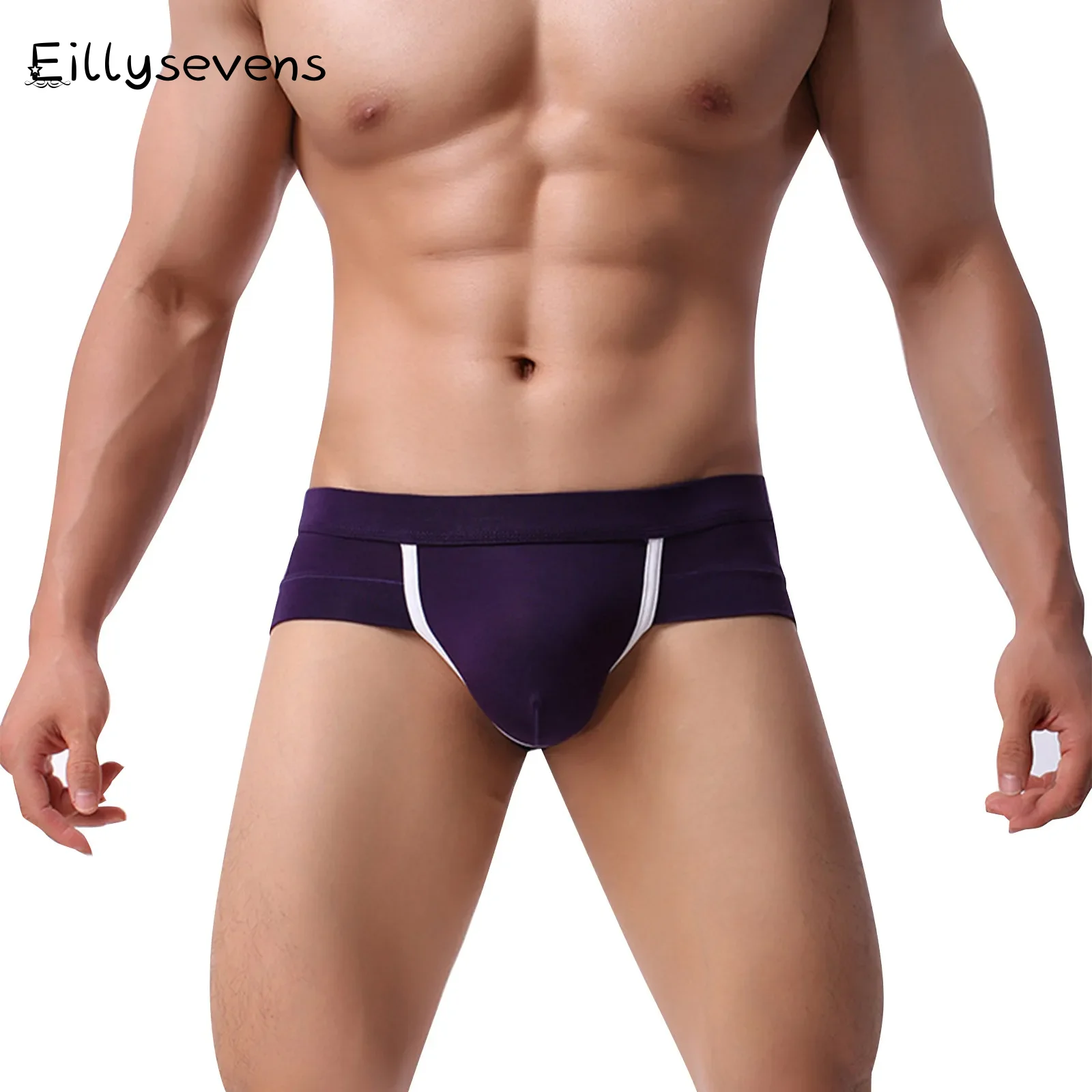 

Boxer Mens Underwear Solid Color Simple Boxers Panties Sexy Low Waist Boxer Trunks Sexy U Pouch Underpants Short Boxer Briefs