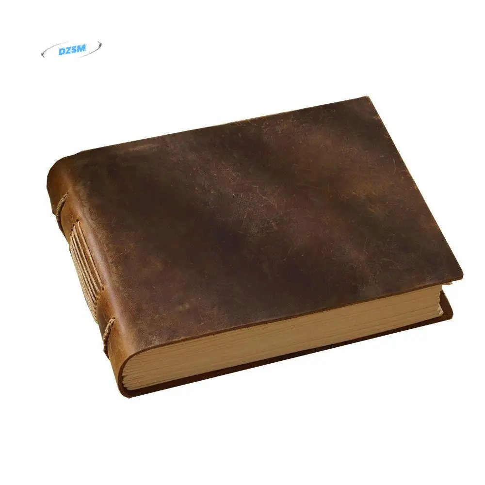 

Handmade Embossed Sketchbook Unlined Genuine Leather Leather Notebook Vintage Blank Paper Drawing Journal Travelers