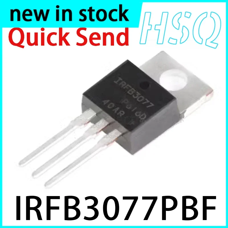 5PCS Original IRFB3077PBF IRFB3077 TO-220 N-channel 75V/210A Inline MOSFET Field-effect Transistor