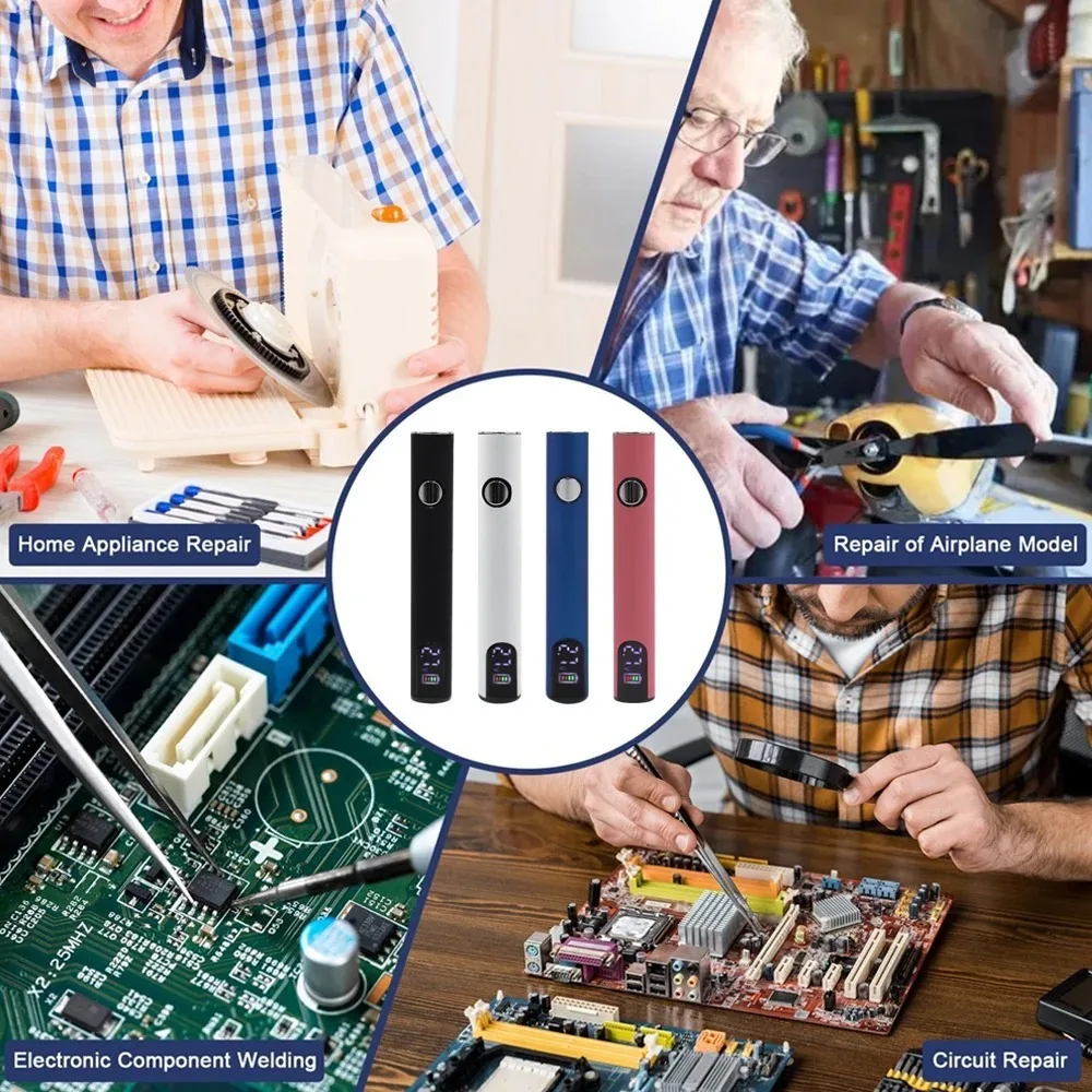 

510 Thread Battery Electric Soldering Iron Welding Repair Tool Battery Set Heat Device Smart Power Adjustable Voltage