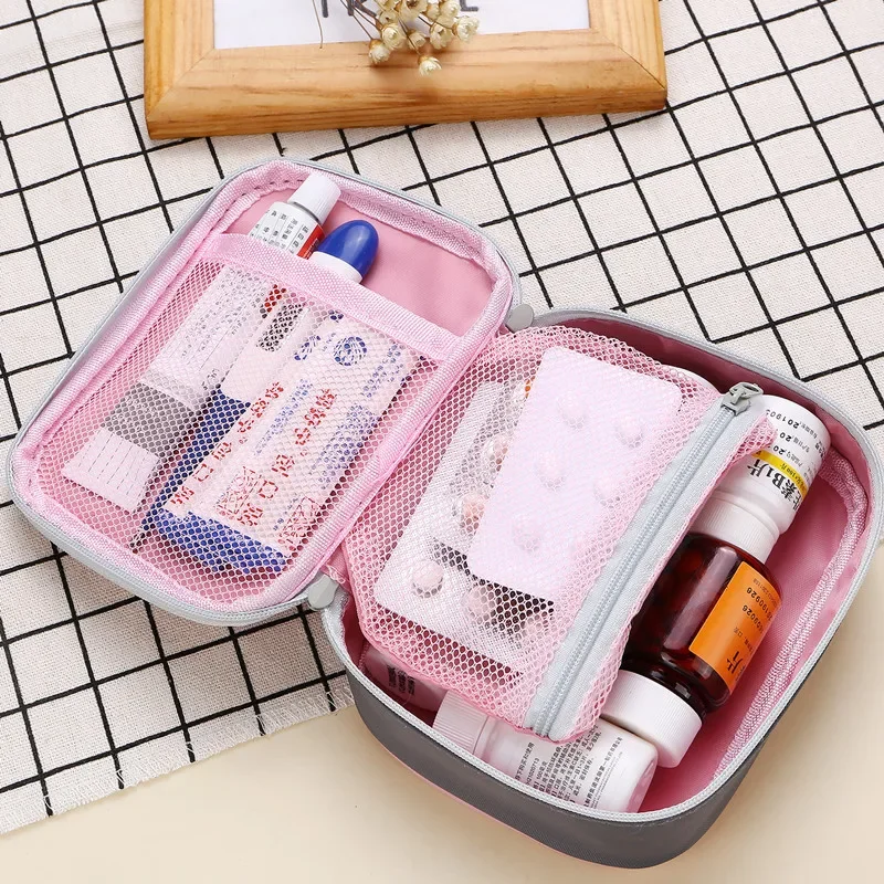 Mini Outdoor First Aid Kit Bag Travel Portable Medicine Package Emergency Kit Bags Medicine Storage Bag Small Organizer