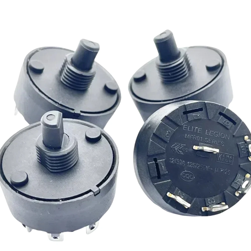 1pcs For juice machine 4-position (4+1) output terminal 1 middle common terminal Circular rotary switch