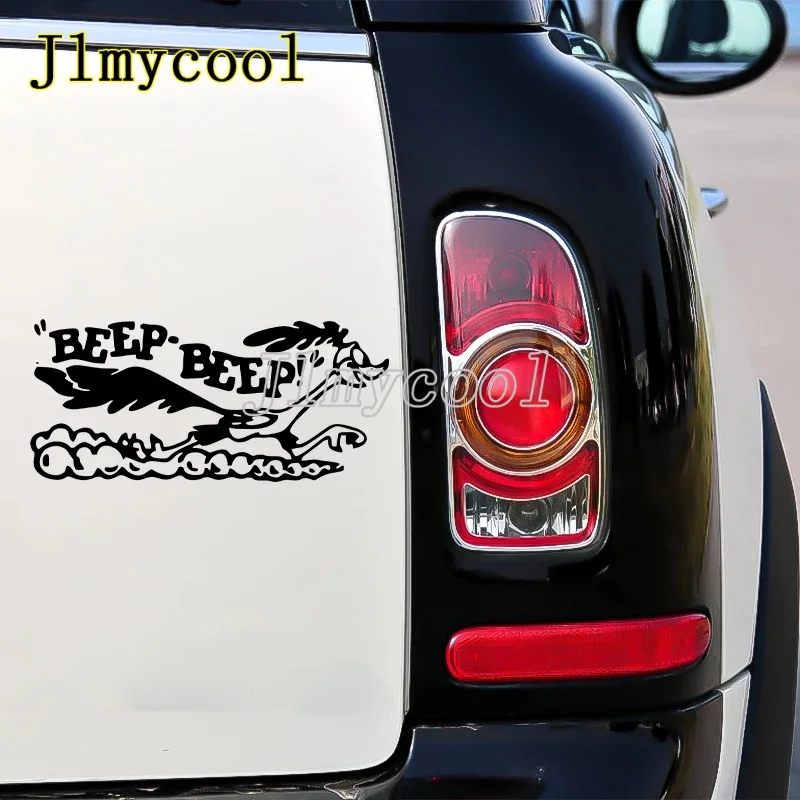 17x7.7cm Road Runner Sticker Cartoon OldFast Car Truck Laptop Viny AccessoriesDecaCar Accessories