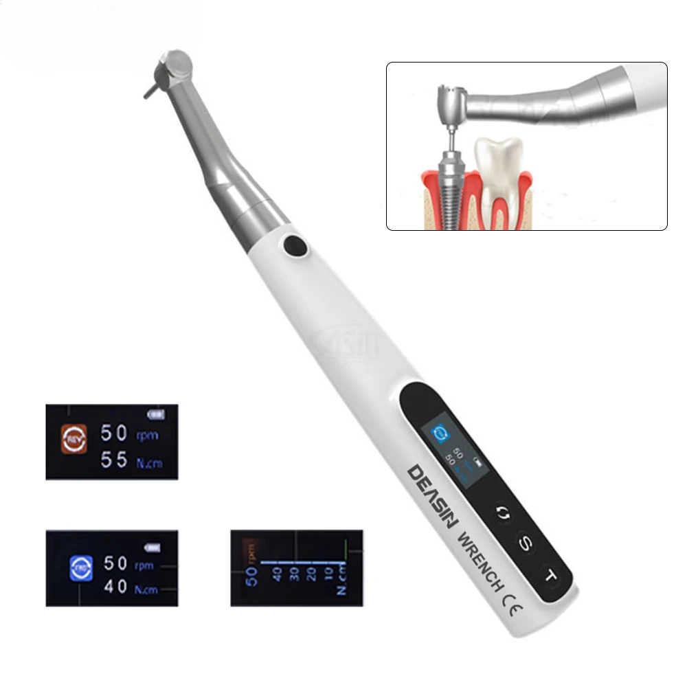 New 20:1 Wireless Digital Dentals Implants Electric Torque Wrench with 16Pcs Screws Dentals Surgery Equipment