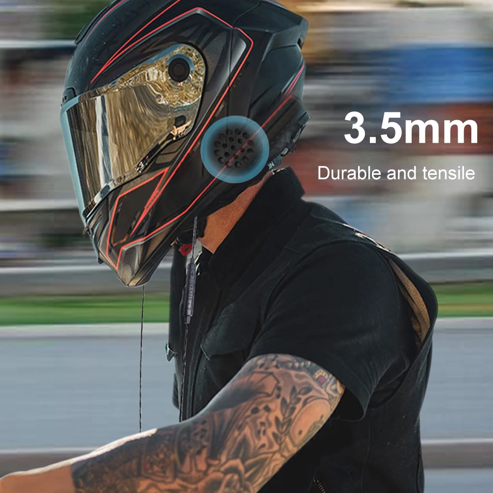 Wireless Riding Headphone Handsfree Motorcycle Helmet Headset Anti-interference Moto Headphone 3.5mm Port Music Player Speaker