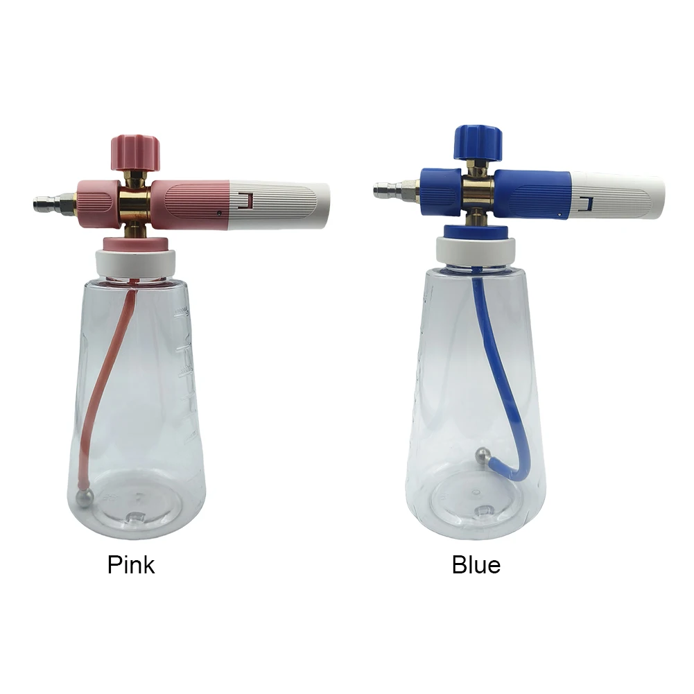 

1L High-Pressure Foam Lance 1/4 Quick Connect Air Pressure Foam Sprayer Adjustable High Pressure Washer Gun Car Wash Accessories