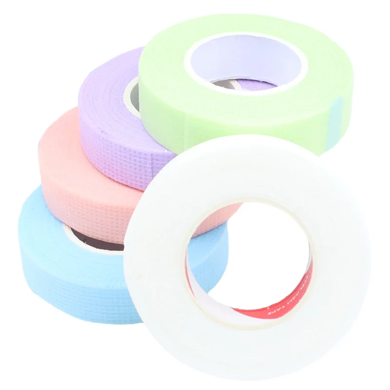 5 pcs Eyelash Extension Lint Breathable Non-woven Cloth Adhesive Tape Medical Paper Tape For False Lashes Patch Makeup Tools 9m