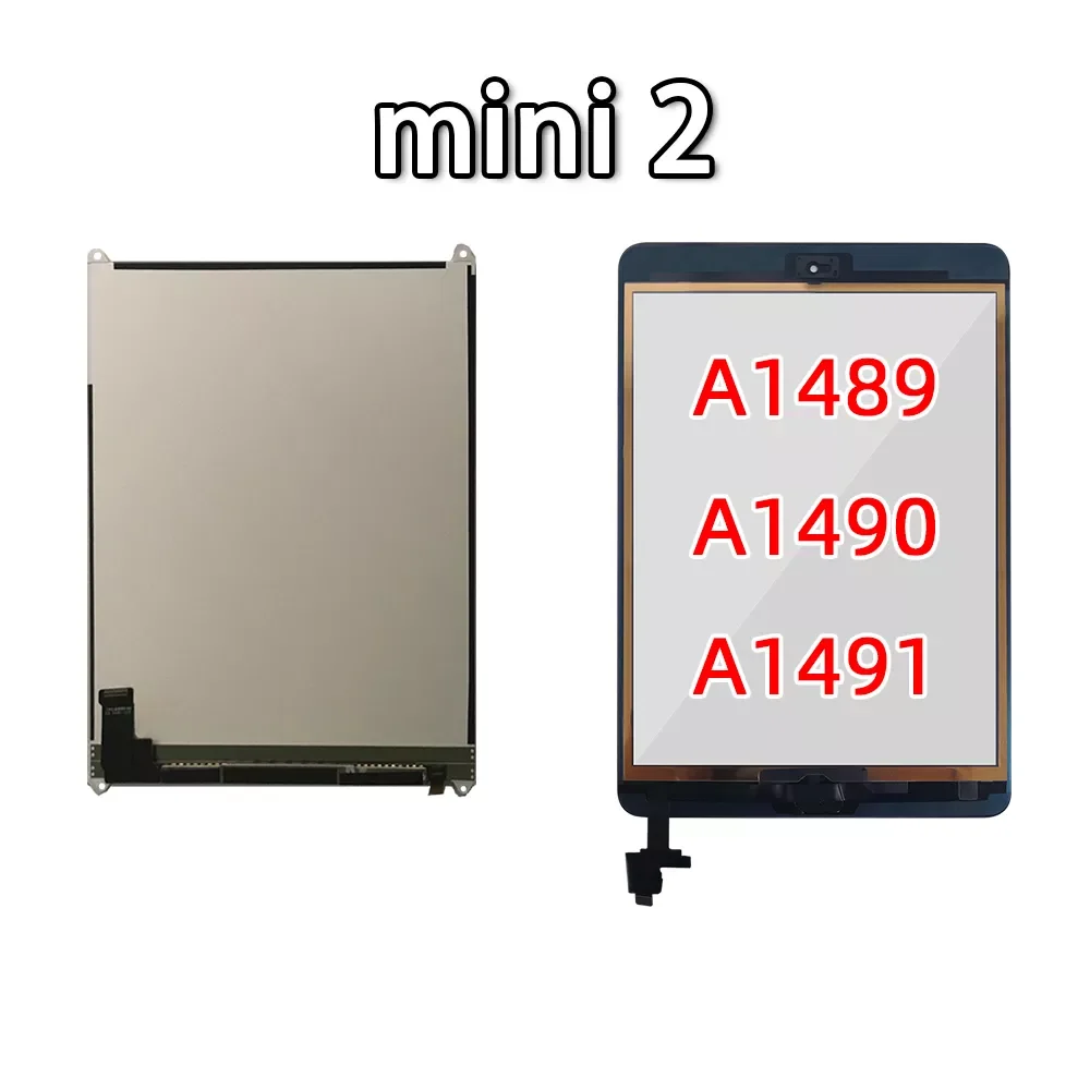 Pantalla táctil LCD probada al 100% para APPLE iPad Mini1, Mini2, Mini3, A1432, A1454, A1455, A1489, A1490, A1491, A1600, A1601