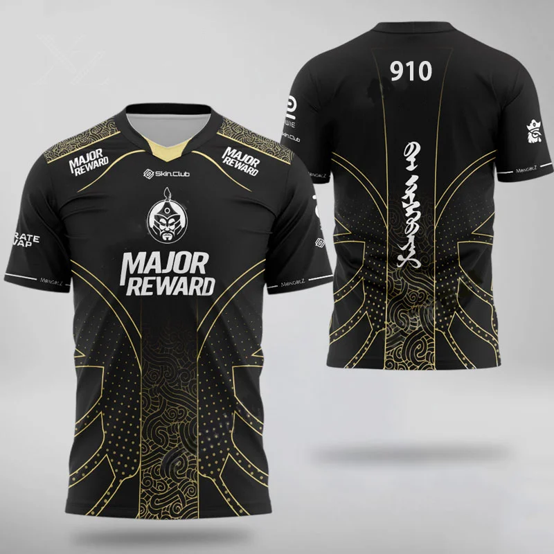 Premium CS2 Esports Jersey 910 The MongolZ Team Uniform For 2025 Professional Players Oversized Training Tee Game Fans