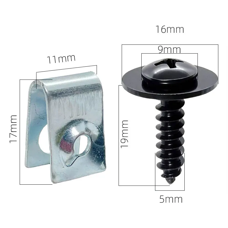 Bumper Cover Fender Liner Wheel Arch Bolt Screw U Nut Kit For Acura Honda Accord Civic CR-V HRV Element 90114SE0000 90114SZ3000