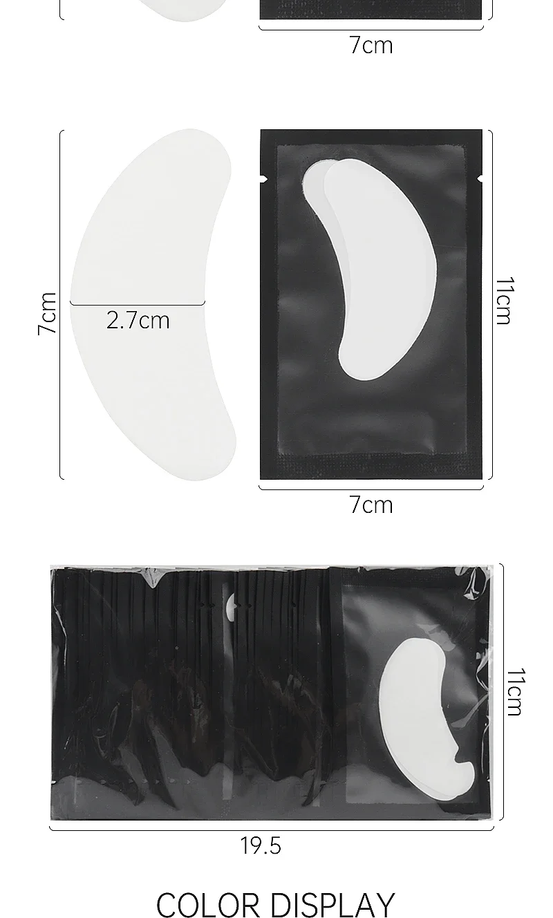 50/100/200 Paar Augenpads für Wimpernverlängerung, Unter-Augen-Pads, Make-up-Wimpern-Patches, Spitzenaufkleber, Pads für Wimpernverlängerungszubehör – Detail 3