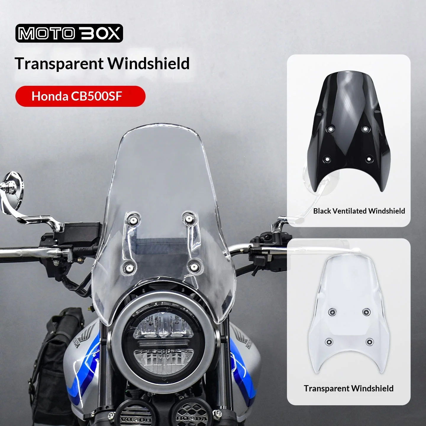 【Premium】For Honda CB500SF Super Four as a high-definition, transparent windscreen cover accessory for modifying the front winds