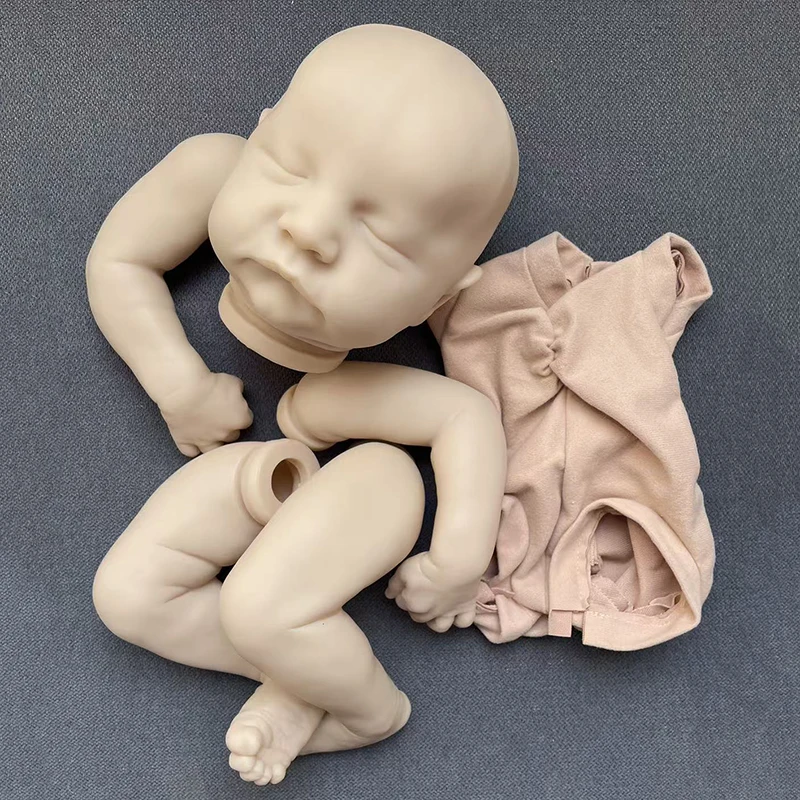 19Inch Levi Reborn Doll Kit Unfinished Unpainted Blank DIY Doll Parts Cloth Body Random eyes Collectible Art Doll view 5