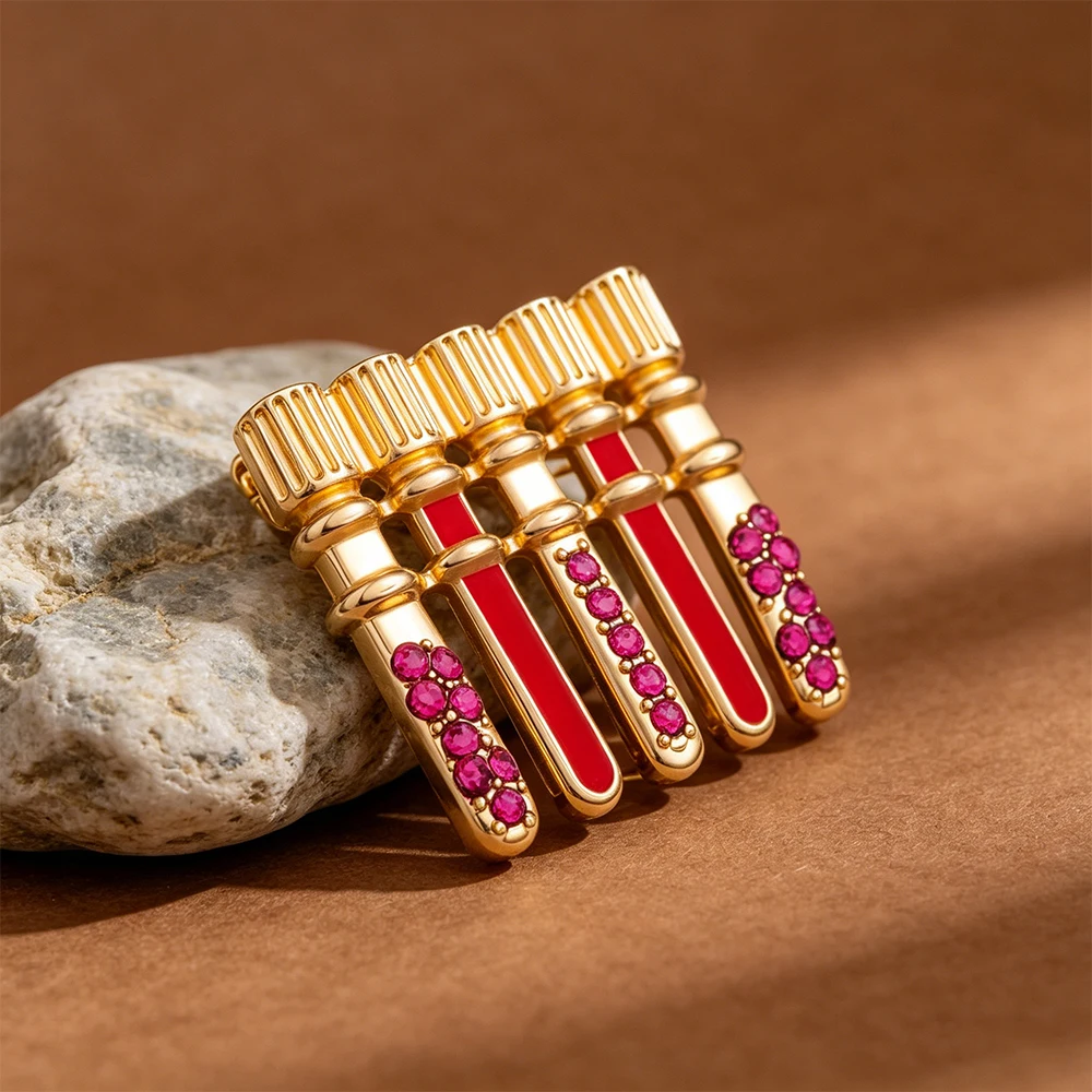 Medical Enamel Brooch Set Blood Test Tubes Syringes Pills Catheters Brooches Backpack Accessories Doctor/Nurse Jewelry Gifts