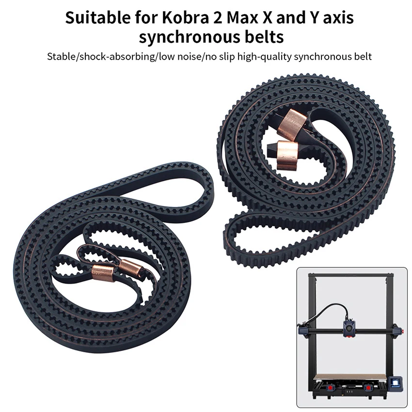 

Для Anycubic Kobra 2 Max X + Y Axis Открытый ремень ГРМ 2GT 6 мм/8 мм XY Axis для Anycubic Kobra 2Max Детали 3D-принтера