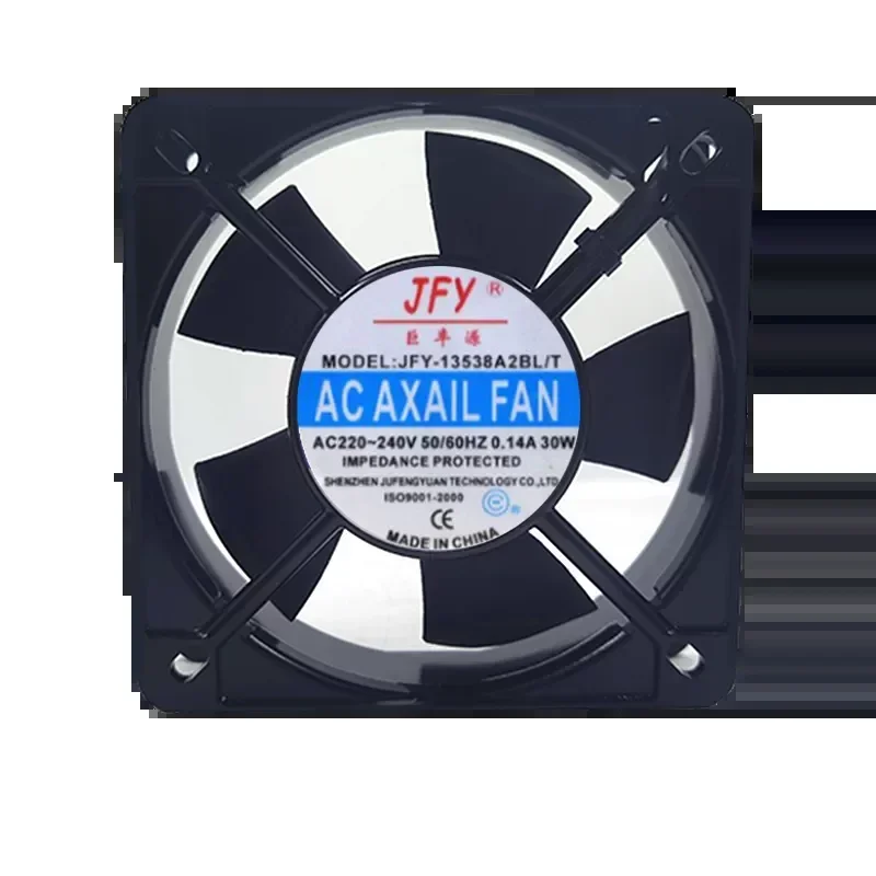 For Jufengyuan JFY-13538A2BL/T 220V 30W 0.14A 13.5CM Large Air Volume Fan