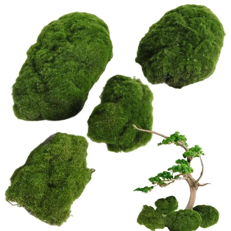 

Artificial Moss Rocks DIY Flocking Moss Block No Watering Landscape Decoration Accessories Fairy Gardens DIY Crafting