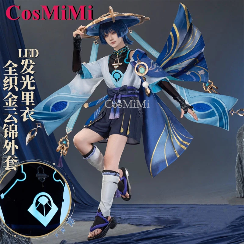 CosMiMi Wanderer Cosplay Game Genshin Impact Costume Upgrade Version 2.0 Battle Uniform Carnival Party Role Play Clothing S-XL