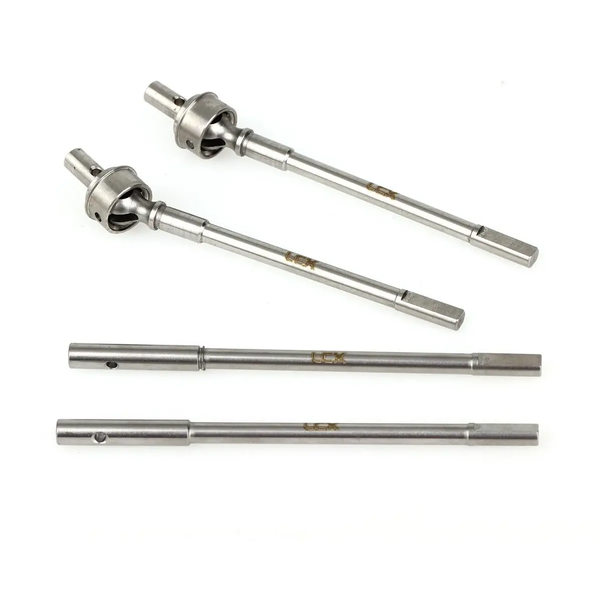 LCX Racing 1/10 RC Crawler In Acciaio Inox AR44 Portale Asse Dritto Albero Motore per Axial SCX10 II Aggiornamenti Accessori