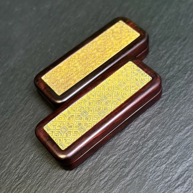 ARCE EDC Holz Ruyi Blut Sandelholz Track Wechselmaschine Dingding Fingertip Push Card Dekompressionsspielzeug