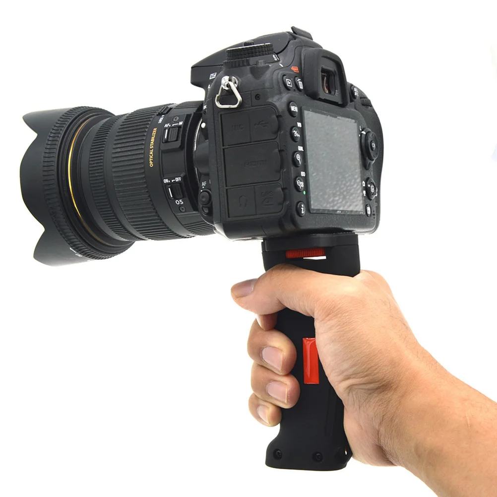 

Handheld Rubber Grip Video Stabilizer Handle Wide Platform Ergonomic Camera Grip for Dslr Smartphone Compatible