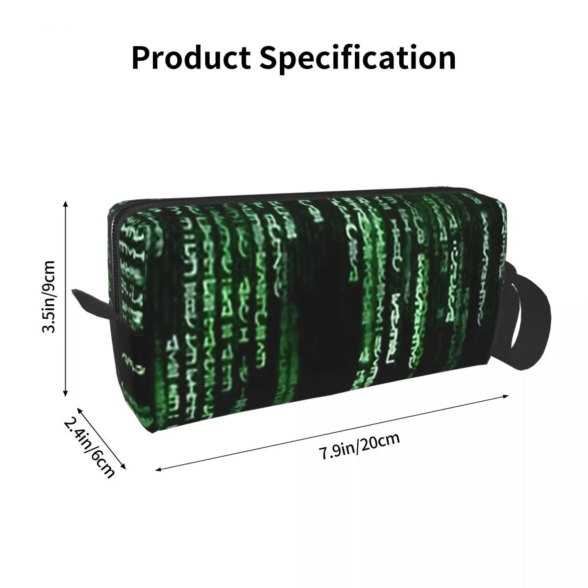 The Matrix Pencil Case for Students Pen Box Pencil Bag Stationery Supplies Women Cosmetic Bag